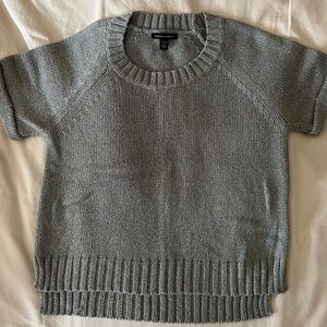 Banana Republic Gray Crew Neck Sweater Petite Small
